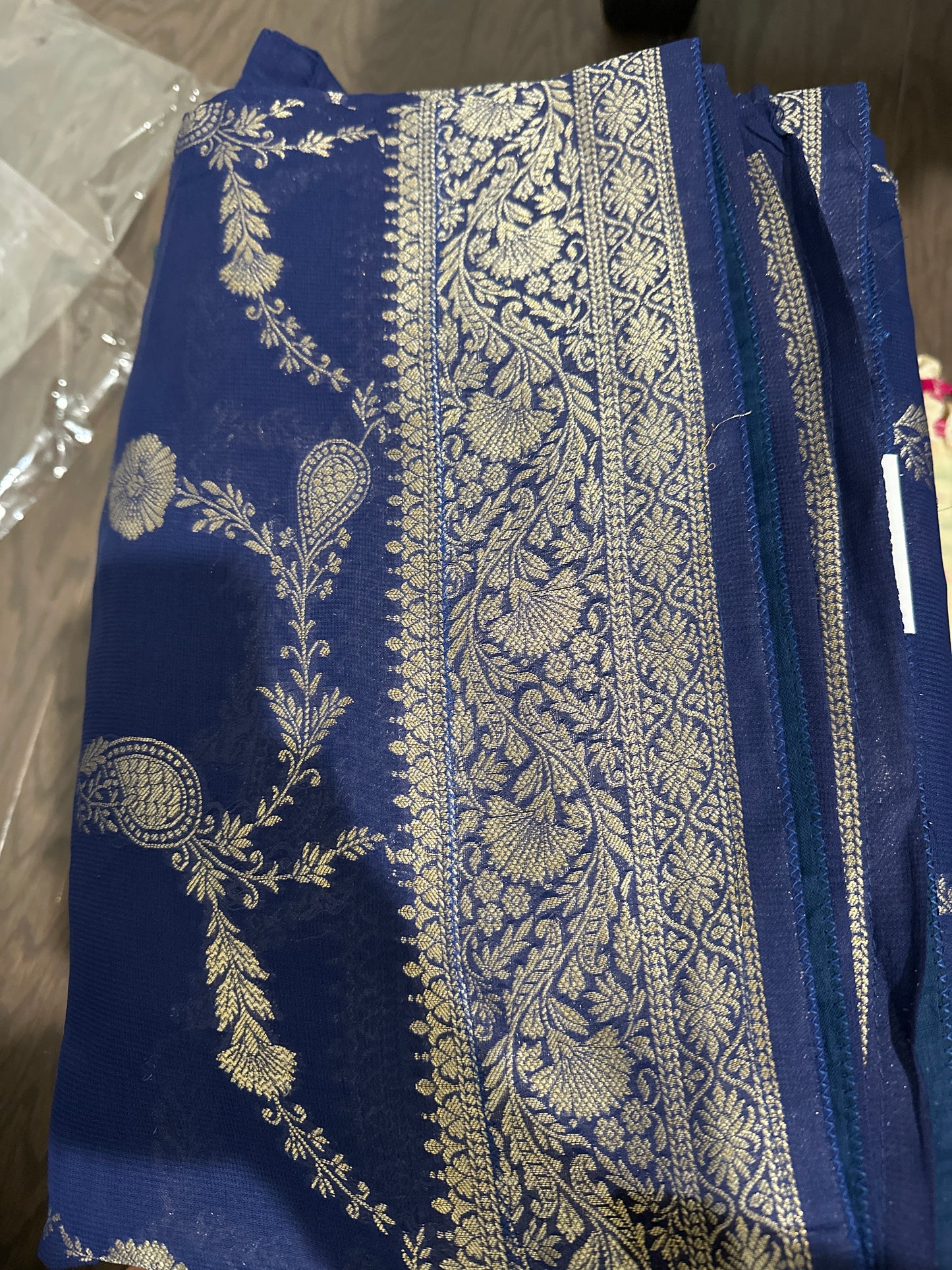 Banarasi Butter silk Blue saree