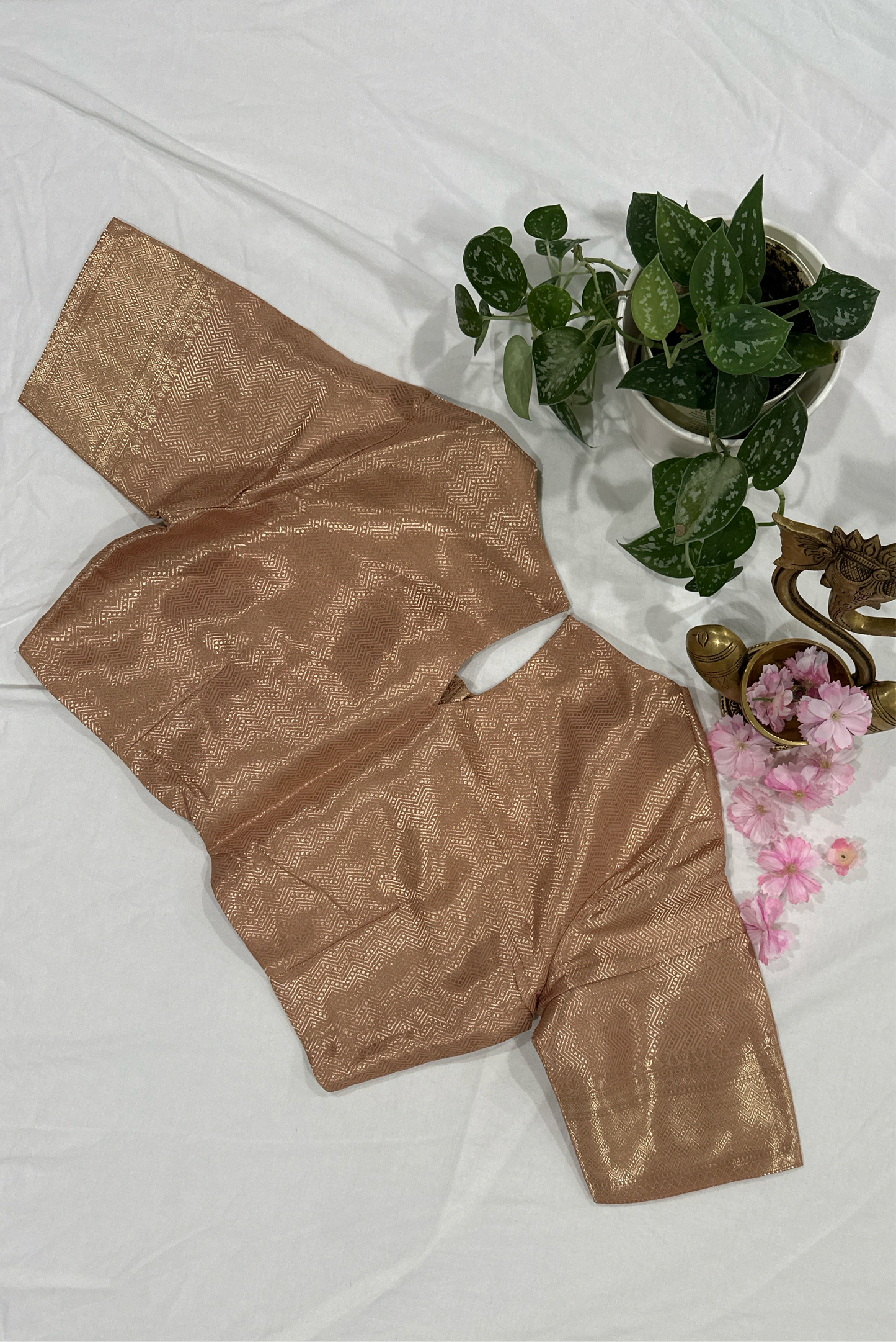 Chiniya Silk Beige Saree