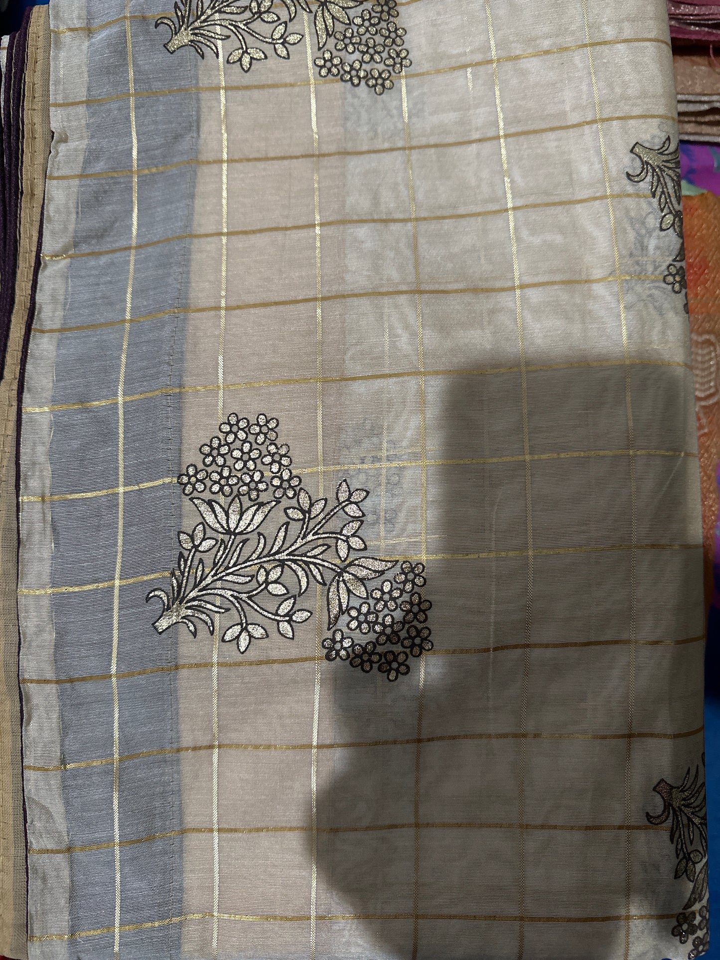 Fancy Saree With Work Blouse