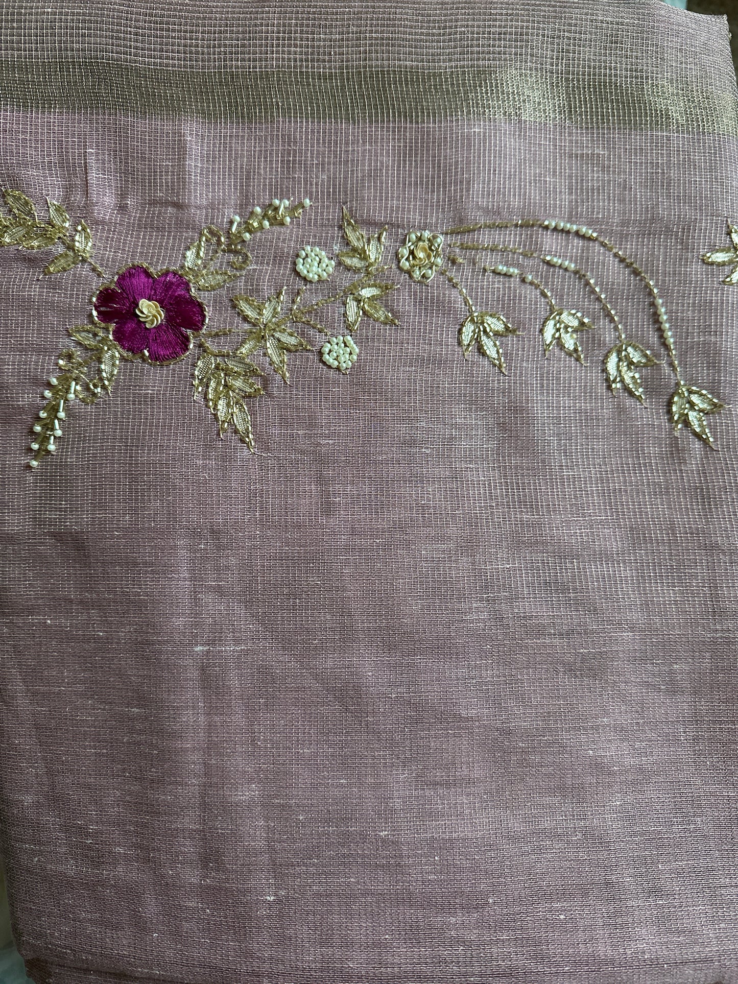 Fancy Kota Zardosi Pink Saree