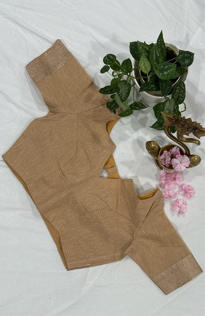 Kota Pipework Beige Saree