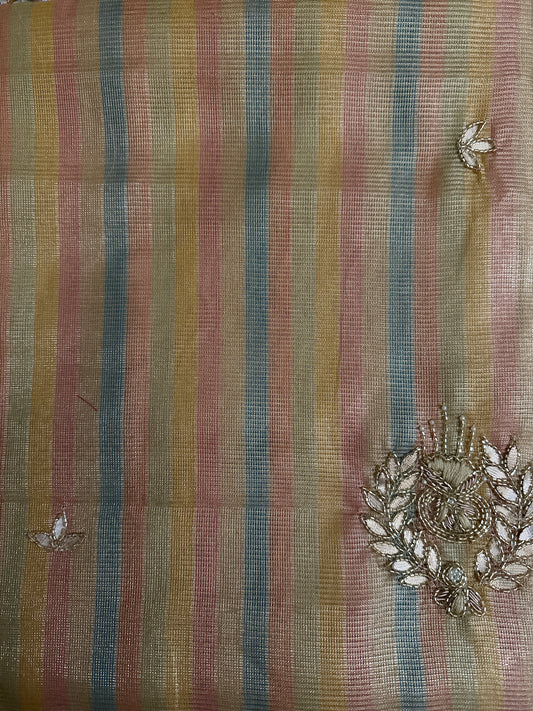 Fancy Kota Gota Patti multi color Saree