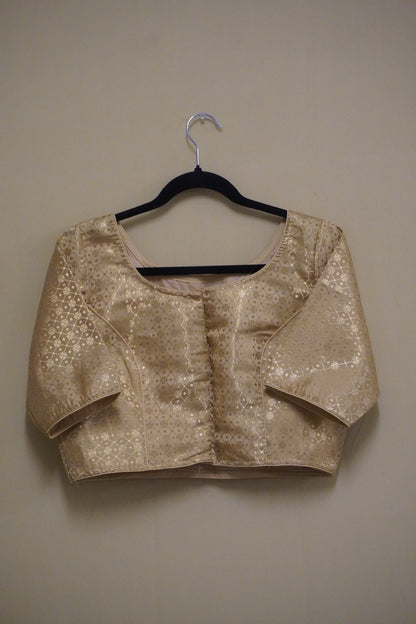 Gilded Glow Tissue Blouse