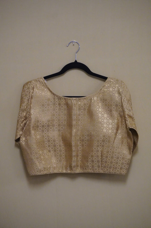 Gilded Glow Tissue Blouse