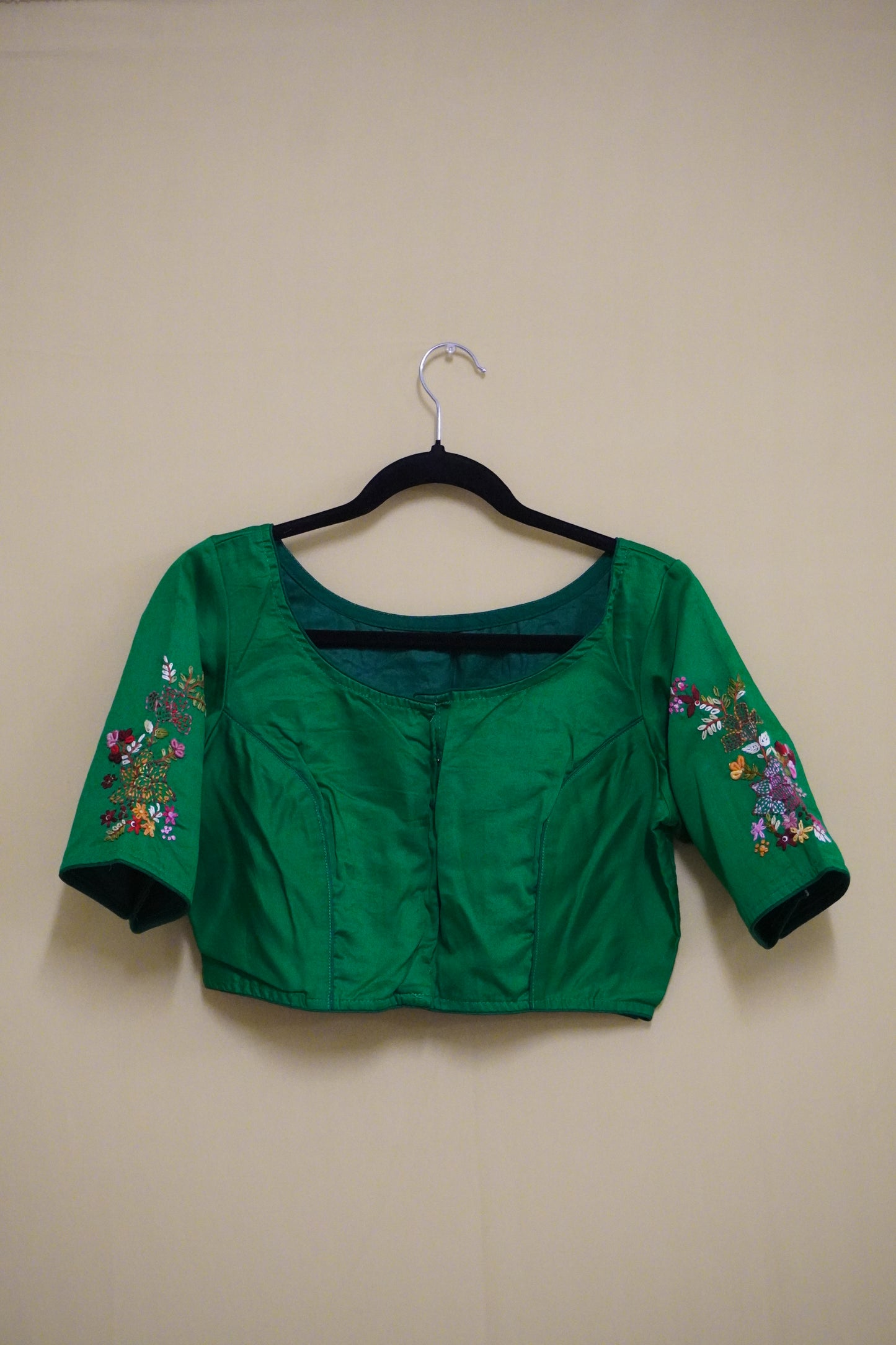 Jade Multi-Thread Embroidery Blouse