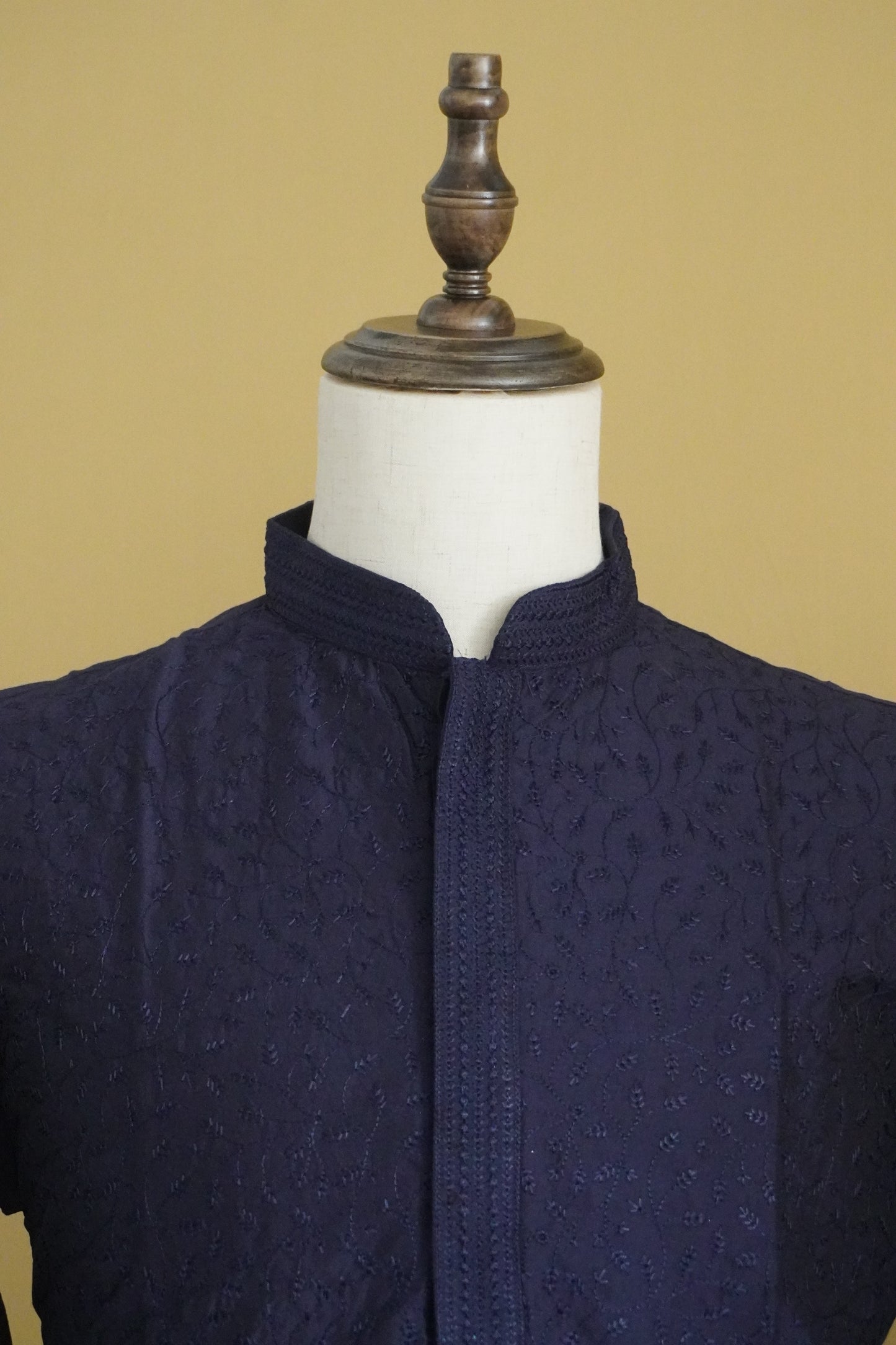 NavyBlue Thread Embroidery Kurta